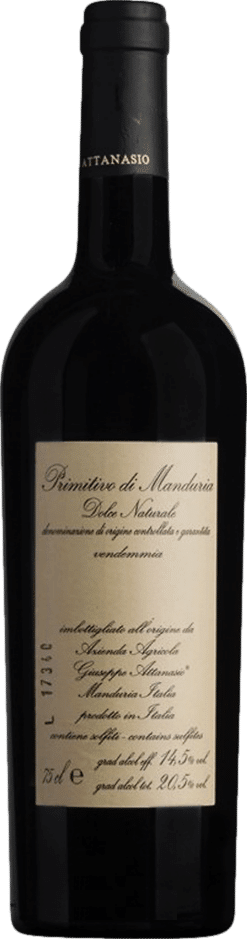 Attanasio Primitivo di Manduria Dolce Naturale 2019