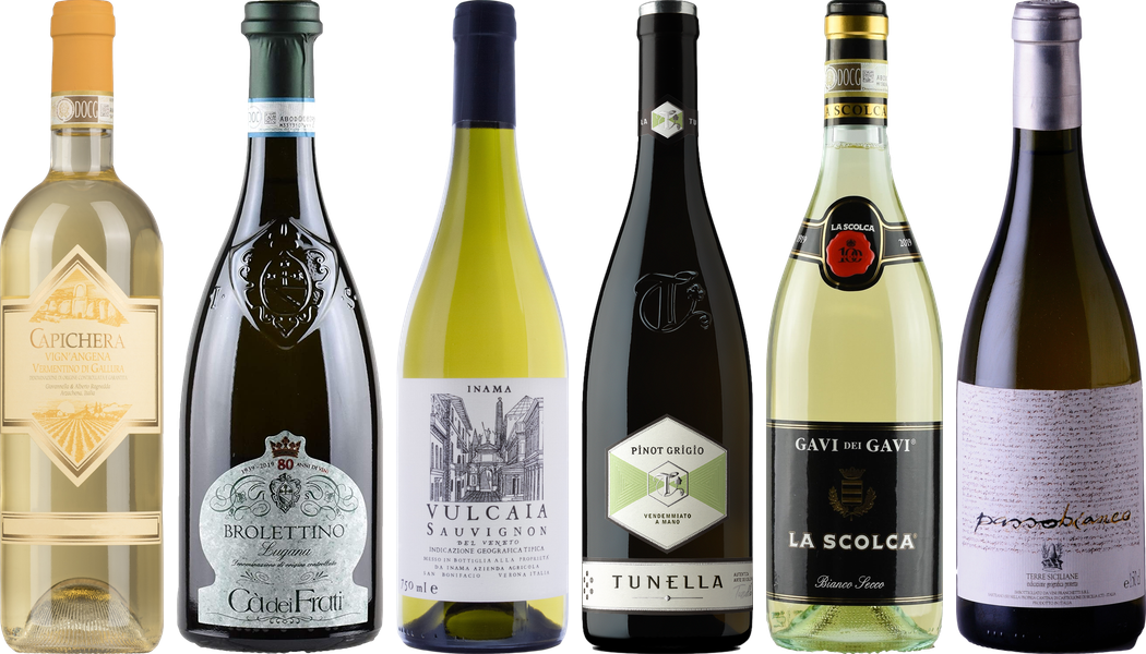 Italienischen Weißwein Premium Verkostungsset