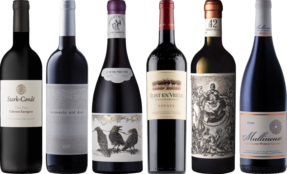 Südafrika Rotwein Premium Verkostungsset