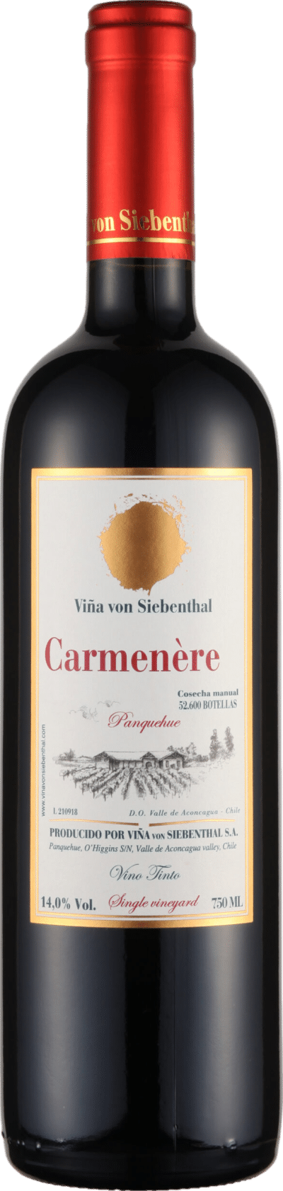 Vina von Siebenthal Gran Reserva Carmenere 2021