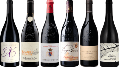 Hochwertiges Chateauneuf du Pape Verkostungsset