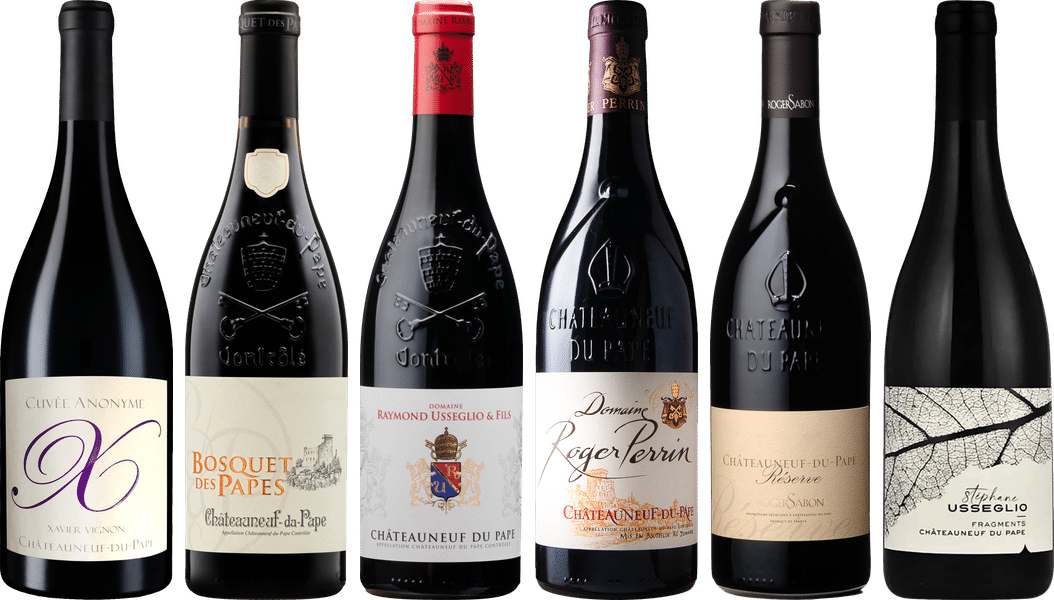 Hochwertiges Chateauneuf du Pape Verkostungsset