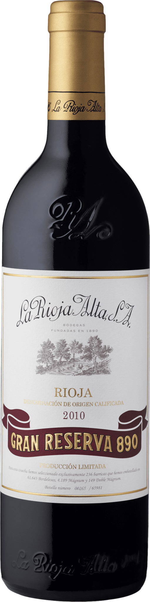La Rioja Alta Gran Reserva 890 2011
