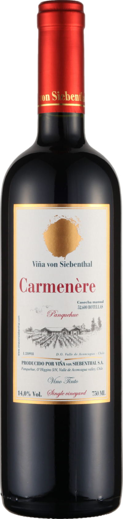 Vina von Siebenthal Gran Reserva Carmenere 2021